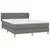Vidaxl Box spring posteljni z vzmetnico temno siv 140x190 cm blago