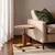Hanah Home pomoćni sto Opus Ucgen 46, 46 cm, orah / sivi / mermer