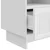TV ormar s ladicama Bijela visokog sjaja 102 x 34,5 x 50 cm