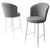 Hanah Home Set barskih stolica Alte, 2 komada, Sivo-beli