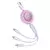BASEUS Kabel BASEUS Bright Mirror 3 USB-A–micro USB/Lightning/USB-C, 1,1 m (vijoličen)