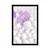 Plakat orhideja na abstraktnem ozadju - 20x30 black