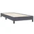 Vidaxl Box Spring postelja brez vzmetnico Temno siva 100x220 cm Žamet