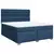 vidaXL vidaXL Box spring postelja z vzmetnico modra 180x200 cm blago, (21321556)