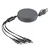 USB kabl ONES 6u1 - Type-C/USB na Type-C, Lightning i Micro USB, 60W, uvlačivi, sivi