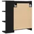Kupaonski ormar s ogledalom Crni hrast 62,5 x 20,5 x 64 cm