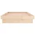 Vidaxl Posteljni okvir LED bel 90x190 cm trden les