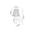 Opviq zidna lampa ABG0001, 1 × GU10, prirodna boja