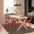 IKEA PS 2026 / STOCKHOLM 2025 Sto i 4 stolice, borovina/crvena, 156x75 cm