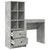 Stol s ladicama s policom s pohranom 2 pcs Betonski sivi