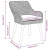Vrtna stolica 2 pcs Svijetlo siva 62,5 x 55 x 82 cm poliratan
