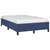 shumee vidaXL Posteljni okvir brez vzmetnice moder 120x190 cm blago
