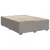 Vidaxl Box spring postelja z vzmetnico taupe 140x200 cm blago