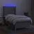 Vidaxl Box spring postelja z vzmetnico LED svetlo siva 90x200 cm blago