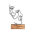 Aberto Design Dekorativna figura M-035, 17x38x3.5 cm, Crna