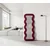 Hanah Home Podno ogledalo Mundo, 65 cm x 170 cm, Bordo