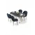 Hanah Home Trpezarijski set, 5 komada, Teget