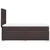 Vidaxl Box spring postelja z vzmetnico temno rjava 100x200 cm blago