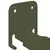 Lebdeća polica Zidne 4 pcs Maslinasto zelena 6 x 10,8 x 6,6 cm