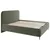 MID.YOU OBLAZINJENA POSTELJA 140 cm x 200 cm , les, tekstil, leseni material temno zelena