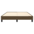 vidaXL Box spring posteljni okvir temno rjav 140x200 cm blago
