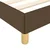Vidaxl Posteljni okvir brez vzmetnice temno rjav 80x200 cm blago