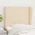 Vidaxl Vzglavje z ušesi krem 93x23x118/128 cm blago