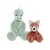 Charlie Bears Charlie Bears, Komplet dveh plišastih igrač iz serije Bear&Me: panda Ronnie in stegizaver Stevie – idealno za otroke