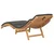Suncobran za vrt Smeđa 198 x 55 x 58,5 cm Čvrsto teak drvo