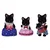 Sylvanian Midnight Cat Family