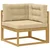 Set vanjskih sofa s jastukom 10 pcs Bijela i bež