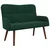 Sofa za dvije osobe Tamnozelena 115 x 61 x 87 cm Baršun