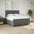Vidaxl Box spring postelja z vzmetnico temno siva 180x200 cm blago