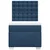Vidaxl Box spring postelja z vzmetnico modra 80x200 cm blago