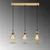 Opviq Luster Kofi-N-1094-1, 67x17x141cm, IP20, Zlatno-crne boje