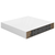 Plutajuće zidne police 4 kom sjajne bijele 23x23,5x3,8 cm MDF