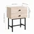 Hanah Home noćni ormarić Komo, 48 cm, travertin