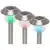 home Solarna vrtna LED lampa, metal/ plastika, 200 mAh - MX 762/2