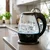 Adler AD 1224 electric kettle 1.5 L Black,Transparent 2000 W