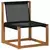 Set vanjskih sofa s jastukom 6 pcs Prirodna i bež