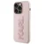 Maska Karl Lagerfeld 3D Rubber Glitter Logo za iPhone 15 Pro 6.1 roze (KLHCP15L3DMBKCP)