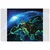 Fototapeta žareč moder planet - 294x270