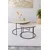 Hanah Home Milas set klub stolova, crna / travertin