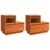 Noćni ormar 2 pcs Vosak smeđa 60 x 34 x 51 cm Konstruirano drvo