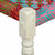 vidaXL klop iz masivnega akacijevega lesa s Chindi blagom večbarvna