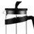 Café Ole Style coffee maker, 1 l, glass, Black - Grunwerg