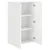 TV zidni ormar Bijelo 59,5 x 31 x 100 cm Konstruirano drvo
