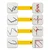 shumee Rosfix Sponke za plastiko, ravne, 90 stopinj, 0,8 mm, 100 kos.