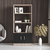 Hanah Home Polica 63,6x140x37,6cm Hrast-Crna