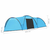 Šator za kampiranje 650 x 240 x 190 cm za 8 osoba plavi